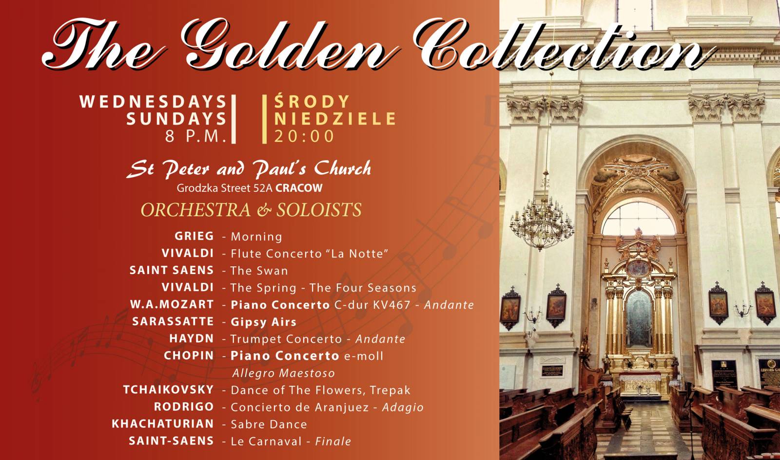Concerts at Sts Peter and Paul’s Church – Cracow Chamber Orchestra of St Maurice
