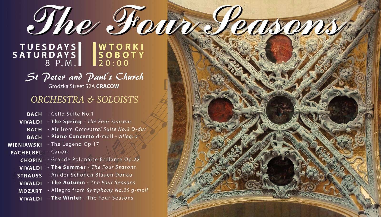 Muzyka klasyczna w kościele św. św. Piotra i Pawła – Orkiestra Kameralna św. Maurycego