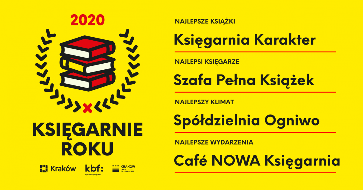  Krakowskie Księgarnie Roku 2020