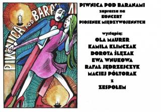 Koncert piosenek międzywojennych w Piwnicy pod Baranami