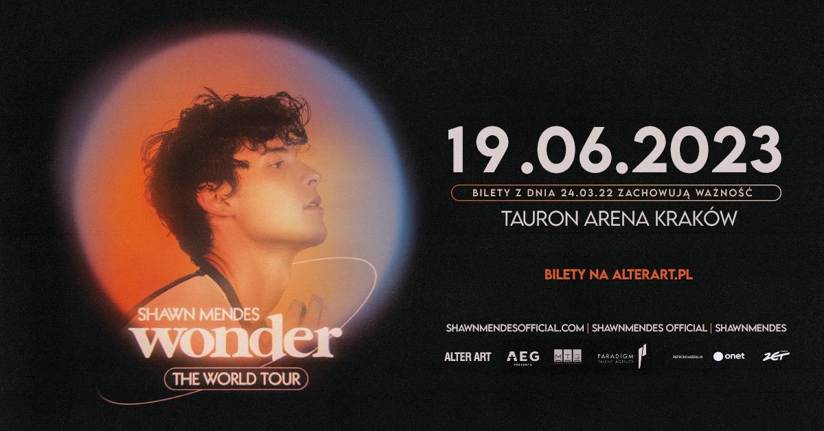 [CANCELED] Shawn Mendes: Wonder at Tauron Arena Kraków