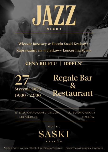 Jazz Night w Hotelu Saski Kraków
