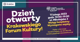 Dzień Otwarty Krakowskiego Forum Kultury 