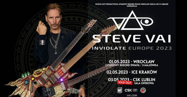 Steve Vai: Inviolate w ICE Kraków