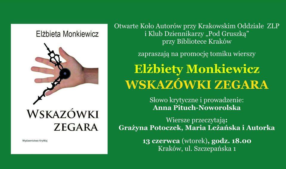 Spotkanie autorskie z Elżbietą Monkiewicz 