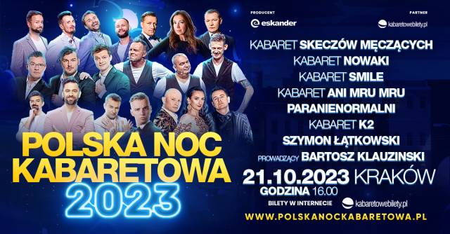 Polska Noc Kabaretowa 2023 w ICE Kraków