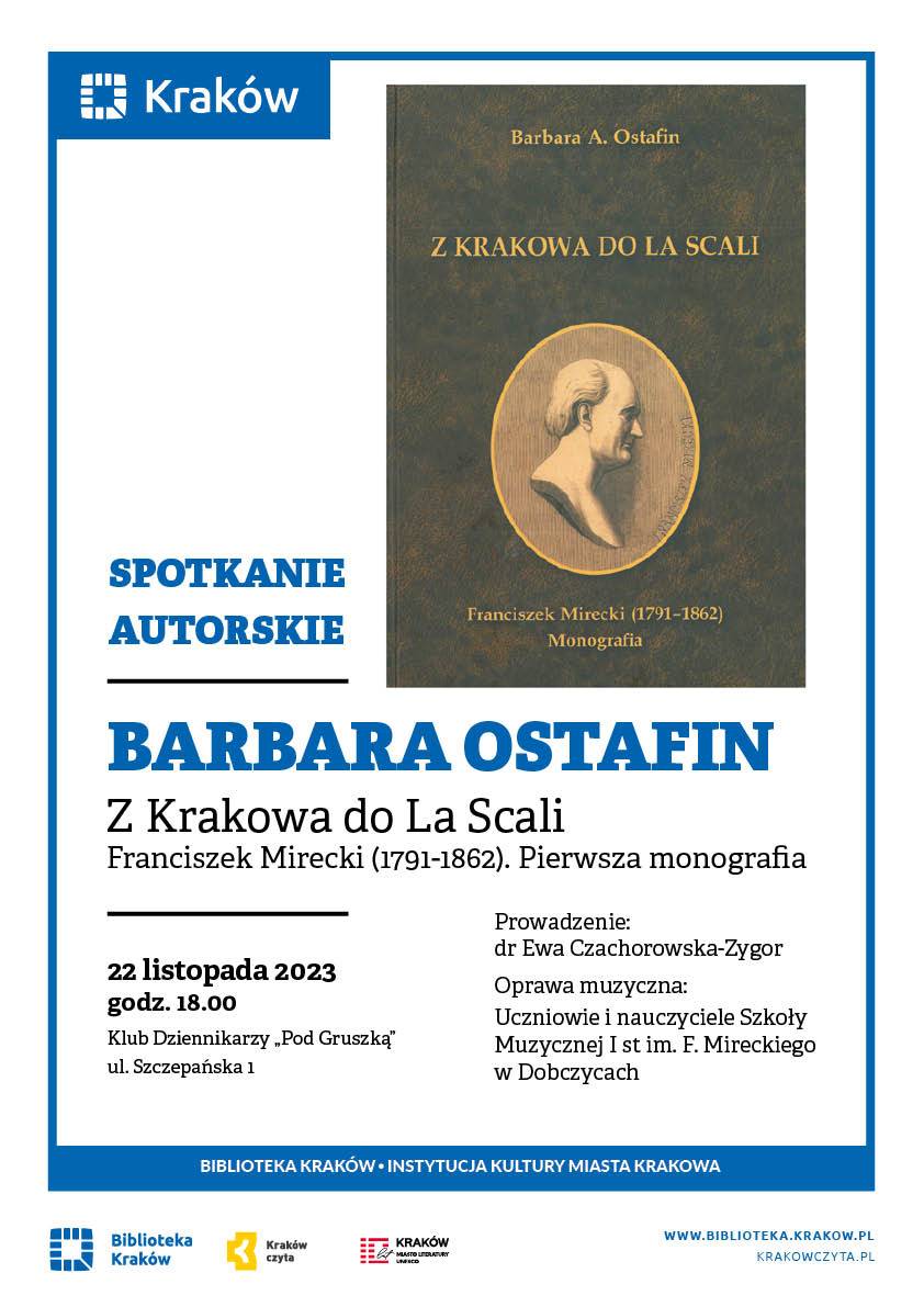 Promocja książki Barbary A. Ostafin „Z Krakowa do La Scali” 