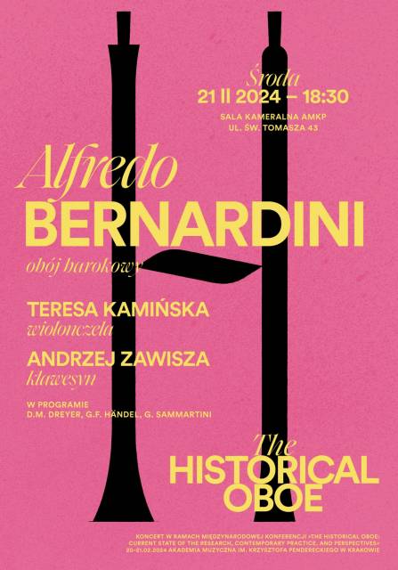 Obój historyczny: recital mistrzowski Alfreda Bernardiniego