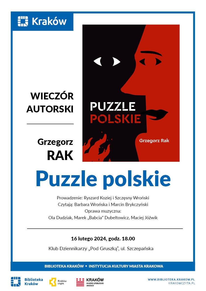 „Puzzle polskie”. Wieczór autorski Grzegorza Raka